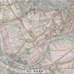 Davies' map of 1844 showing the "Proposed Extension"